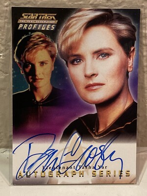 Star Trek TNG Profile Denise Crosby as Lieutenant Tasha Yar Autograph