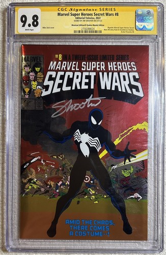 Marvel Super Heroes Secret Wars #8 CGC SS 9.8 Signed Jim Shooter Mexican Foil