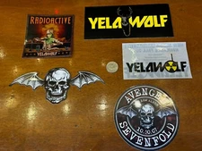 Yelawolf Radioactive/avenge,7  Stickers (lot of 5)—RARE + Free Flag sticker