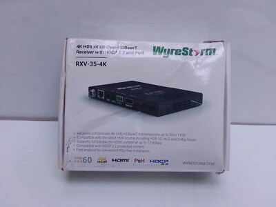 Wyrestorm/RXV-35-4K/4K HDR Hdmi-Over-Hdbase T Empfänger Mit Hdcp 2.2 & Poh