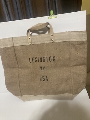 Apolis Global Citizen Jute Market Tote Lexington Ky Leather Straps