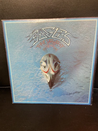 EAGLES "Their Greatest Hits 1971-1975" 1st Press Asylum 7E1052 EMBOSSED LP Vinyl