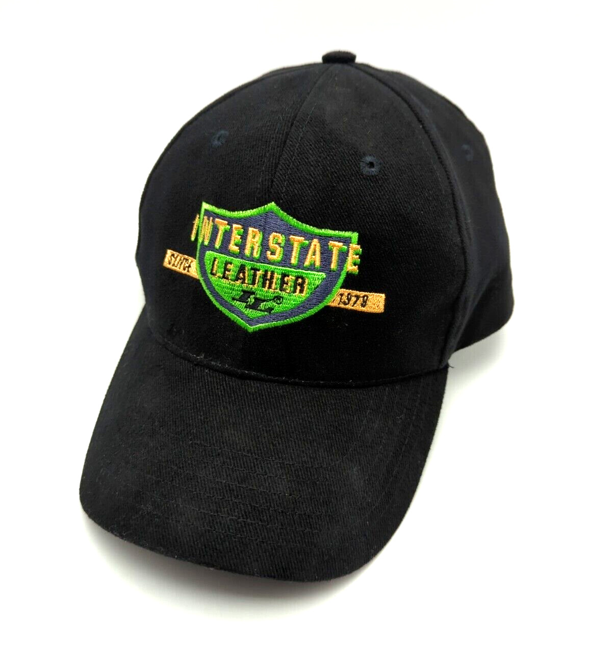 INTERSTATE LEATHER hat black adjustable cap - image 7