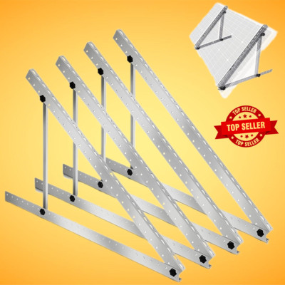 Solarpanel Halterung 114cm 45'', Alu Balkonkraftwerk Halterung Einstellbar 0-90°