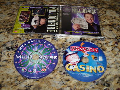 Who Wants to be a Millionaire (PC, 1999) & Monopoly Casino (PC, 1999)