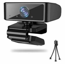 HD Webcam 1080P Camera with Microphone for Desktop Computer PC Black