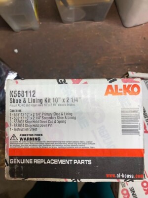AL-KO K568112 TRAILER BRAKE LINING KIT