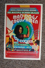 Joe Cocker Mad Dogs and Englishmen 1971 Concert Movie Poster--