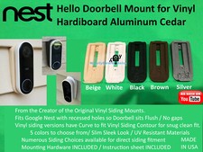Nest Hello Doorbell Wired Mount Vinyl Hardiboard Metal All Angle Siding Version