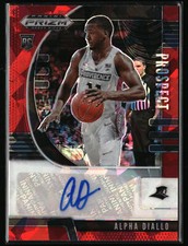 Alpha Diallo 2020 Prizm Draft Picks Collegiate PA-AD Prospect Autographs Red Ice