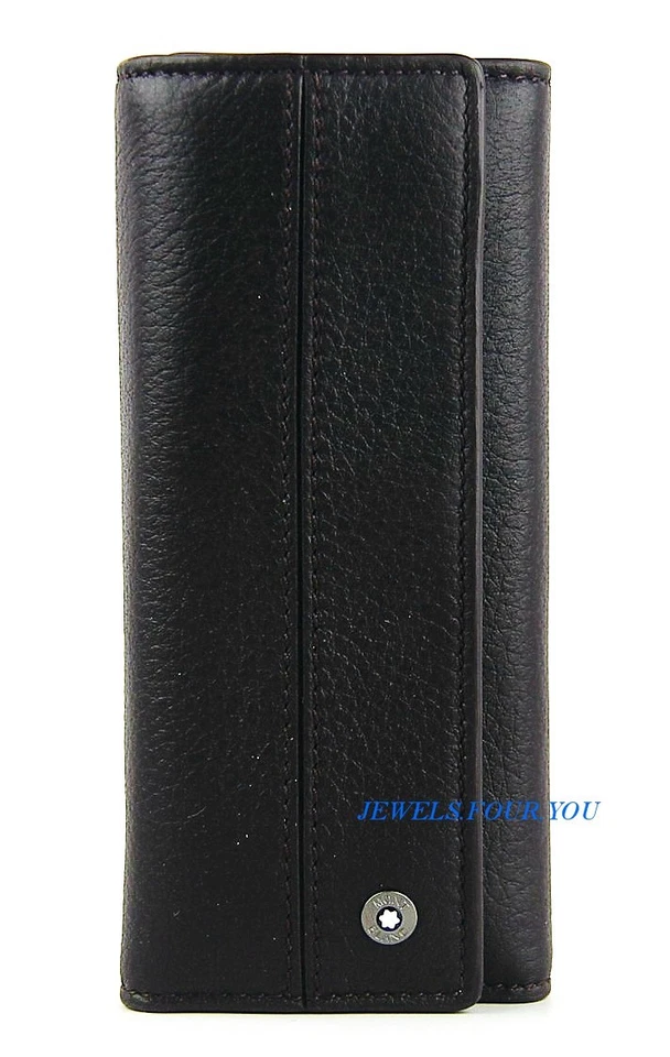 MONTBLANC SUAVE TOFFEE CUERO GAMA LLAVE ESTUCHE CARTERA ANILLO 103698 NUEVO ITALIA Foto 2 de 4