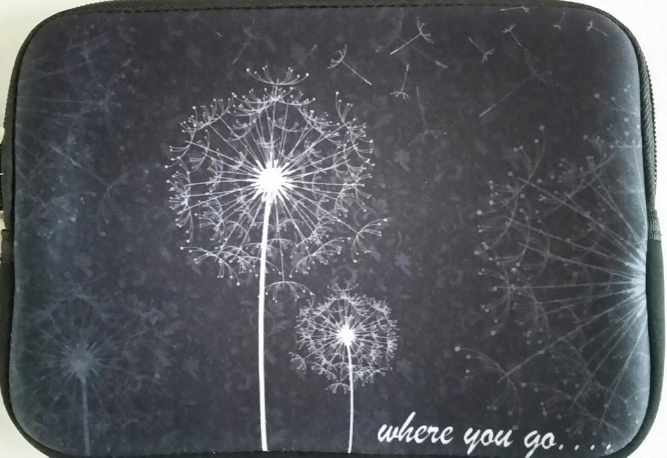 Amzer 7.75-Inch Designer Neoprene Sleeve Pouch for Tablet or Pad Dandelion New - Image 2 of 4