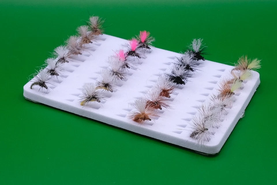 Dry Fly Emergers and Klinkhammers Set 24 Barbless Trout Fly Fishing Flies - Image 2 of 2