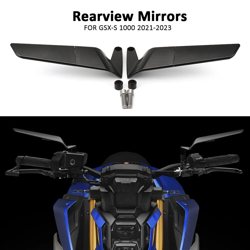 For SUZUKI GSX-S1000 GSXS1000 2021 2022 2023 Wind Wing Side Rearview Mirrors