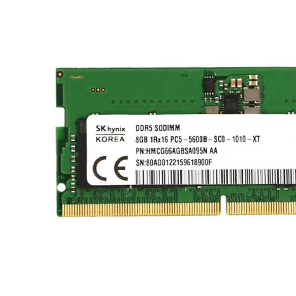New Hynix 8GB DDR5 5600MHz PC5-44800 Laptop SODIMM Memory Ram (HMCG66AGBSA095N) - Image 3 of 4