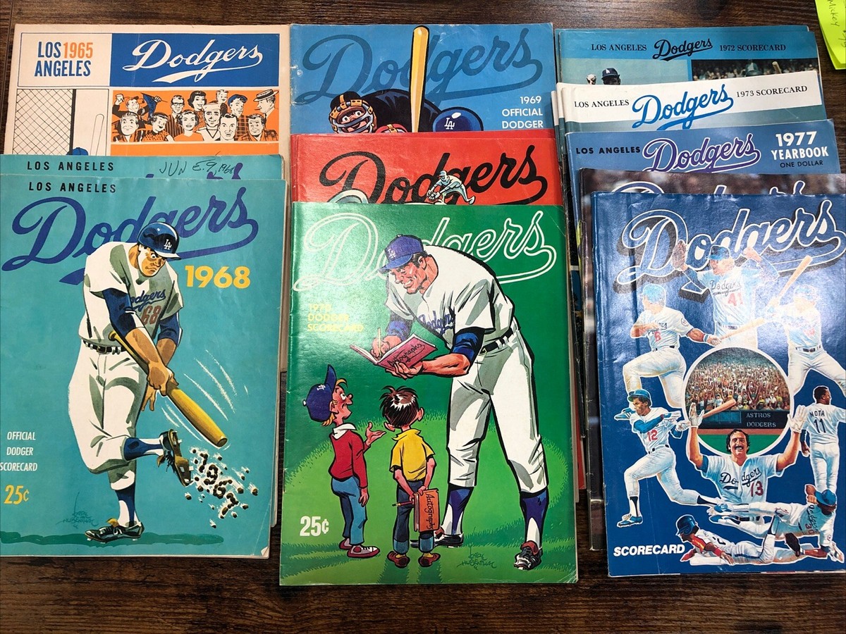 Los Angeles Dodgers Official Scorecard Magazines (65,68,69,70,72