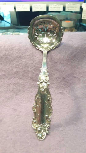 VINTAGE ~ GORHAM LUXEMBOURG ~ 1893 ~ STERLING SILVER SUGAR SIFTER LADLE