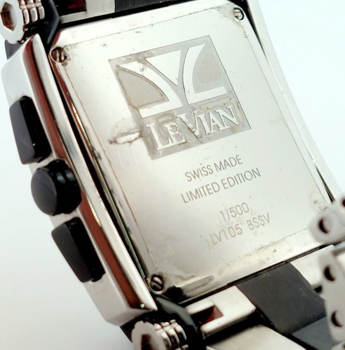 Le VIAN Chronograph Limited Edition 1/500 Swiss Made 50mm Men' Watch -LV105 BSSV - Picture 6 of 9