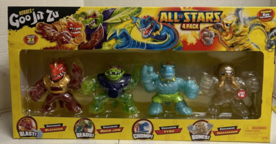 Moose Toys Heroes of Goojitzu 4 Pack All-Stars  5 '' Action Figure new in Box