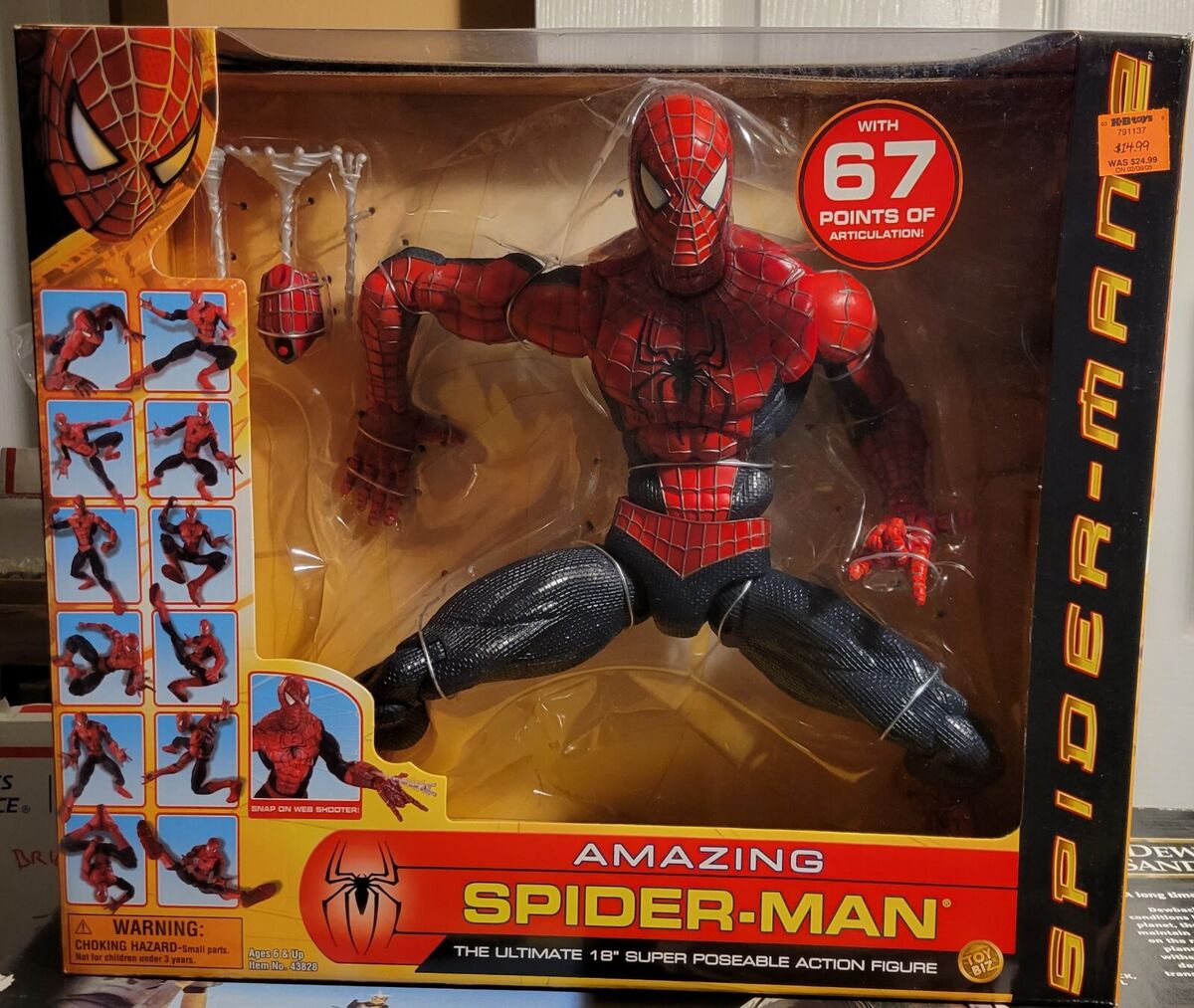 AMAZING SPIDERMAN THE ULTIMATE 18 SUPER POSEABLE ACTION AMAZING SPIDERMAN THE ULTIMATE 18 SUPER POSEABLE ACTION