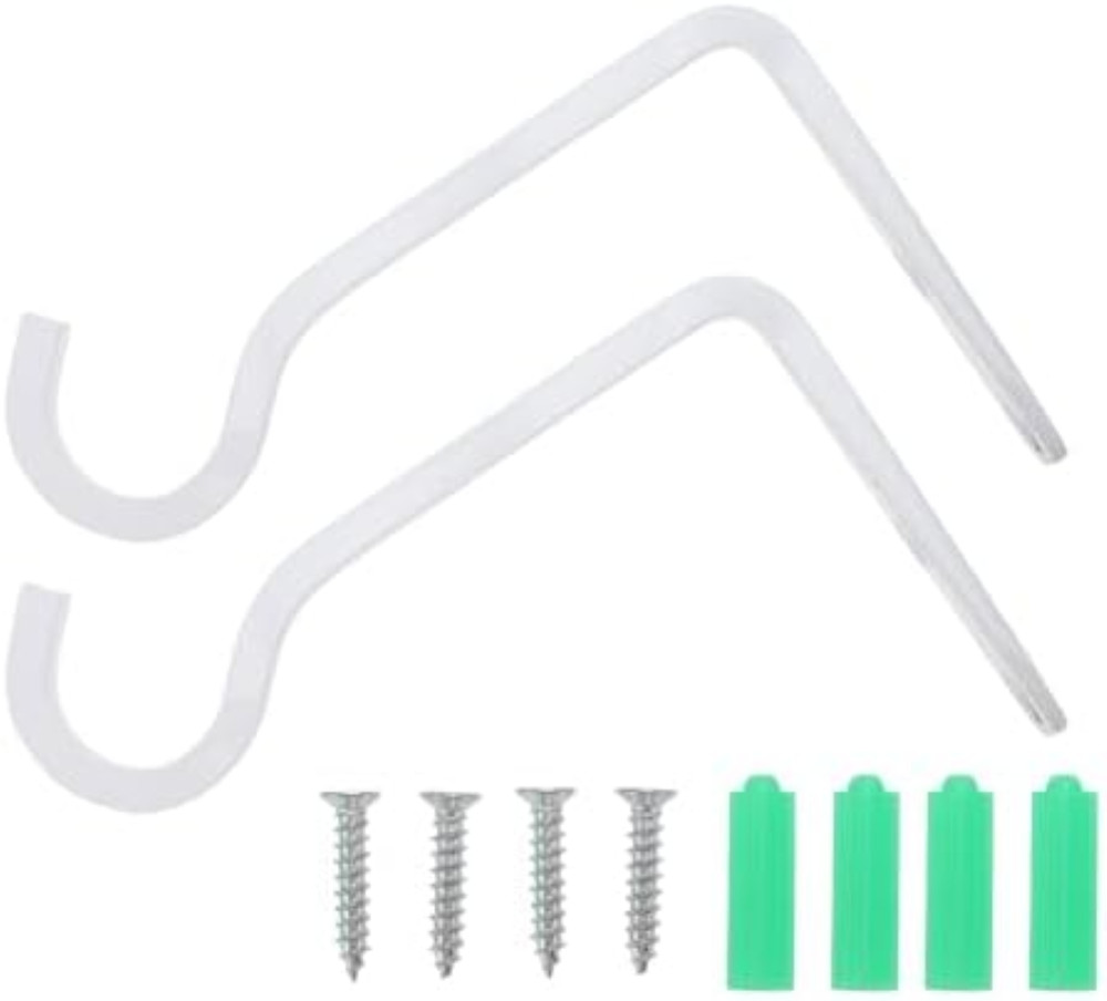 2 ganci per piante da 6 pollici, colore bianco