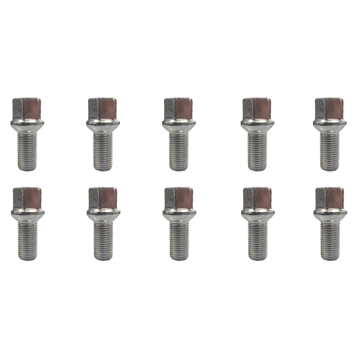 10x Silver Wheel bolts M14x1,5 ball seat R13 for CUPRA Born K1 Tavascan KR Tavas