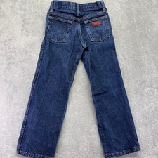 Youth Blue Denim 20X Jeans Wrangler Style Western Style Size 8 Regular