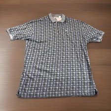Vintage Reebok Golf Polo Mens XL Geometric Shirt Preppy 90s Short Sleeve Casual