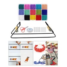 Perle Métier à Tisser Kit Perles de Rocaille Ficelle élastique pour La