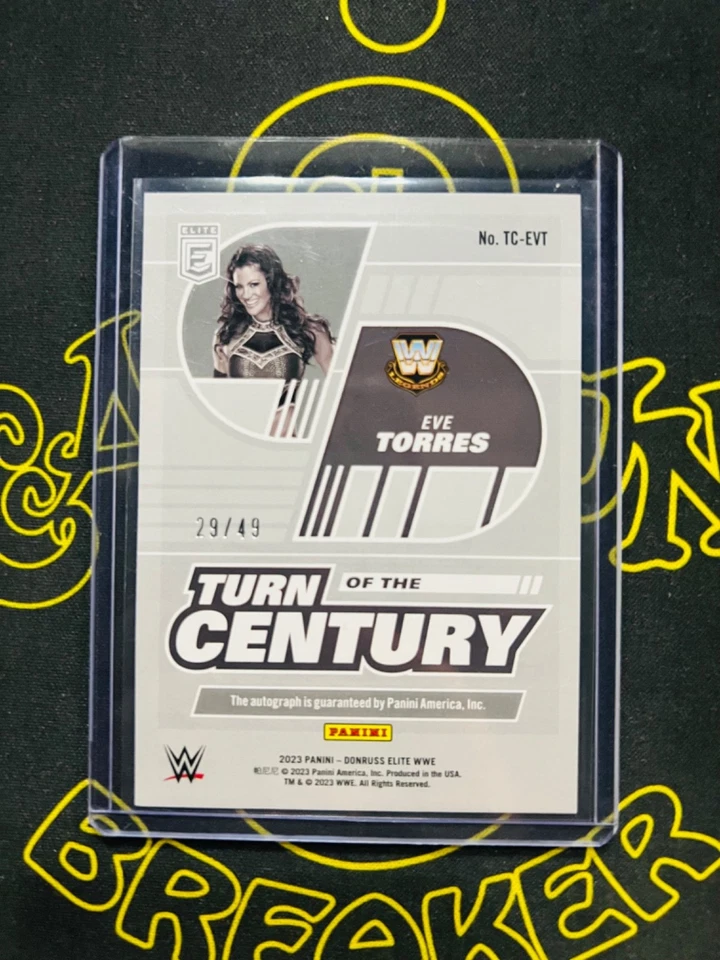 2023 PANINI ELITE - EVE TORRES - TURN OF THE CENTURY AUTO - RED - 29/49 -#TC-EVT - Image 2 of 2