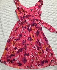 Express Dress Strapless Sz 10Floral Pink Black Multi Party Women’s Spring