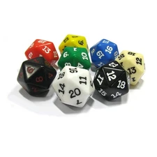 Opaque Jumbo Polyhedral Die (20 sided)