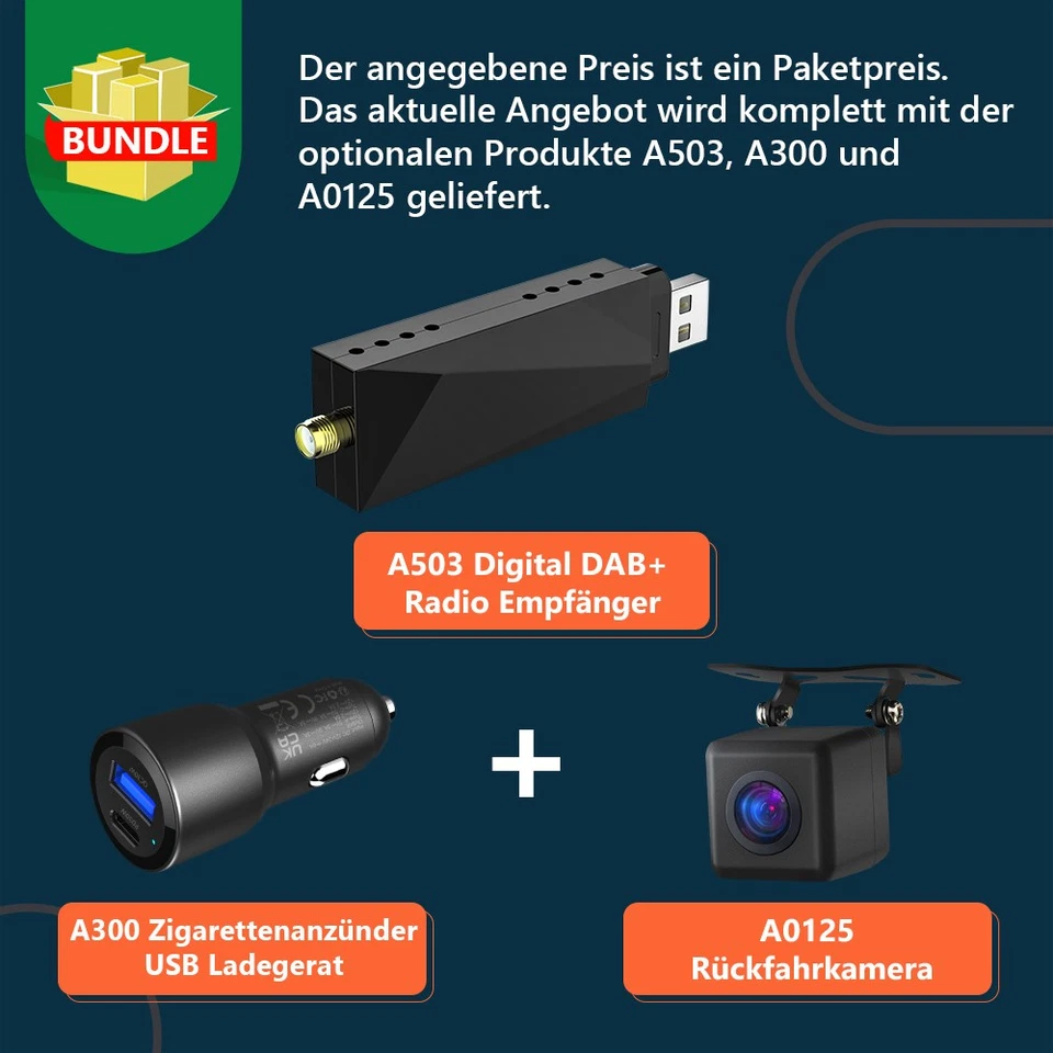 CAM+DAB+Eonon VWX6S Android 13 6+64 Autoradio Navi CarPlay Für VW Golf Passat B6 - Bild 2 von 4