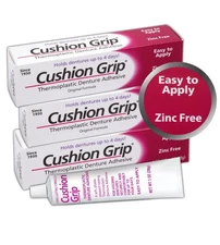 Cushion Grip Soft Pliable Thermoplastic For Refitting Dentures 1 Oz (10 Pack)NEW