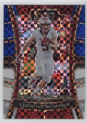 2023 Select Draft Picks Blue & White Squares Prizm /100 Christian McCaffrey s1i