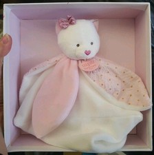 Doudou Et Compagnie Paris Soft Plush Kitty CAT Security Blanket Baby Lovey