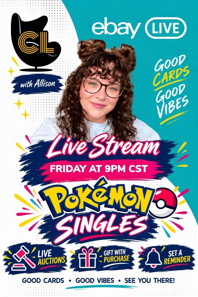 Live with Allison! $1 Starts Pokémon Singles!