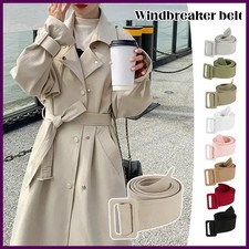 Women Trench Coat Tie Belt Replacement Waistband for Overcoat Jacket