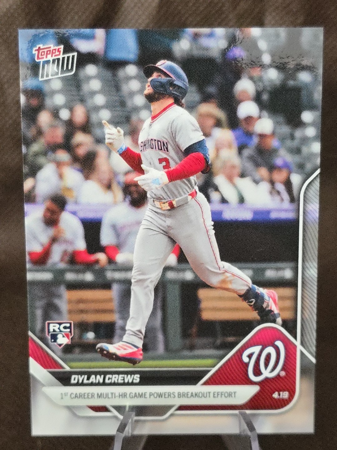 2025 MLB TOPPS NOW Dylan Crews (RC) - Card #87 Washington Nationals Rookie