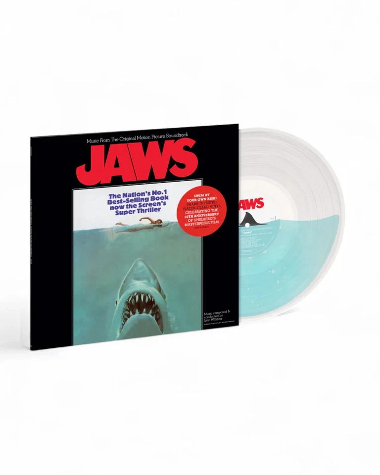 🔥JAWS “John Williams” 50th Anniversary LP WATER-FILLED Vinyl 1975 BRAND NEW🔥 - Image 2 of 2