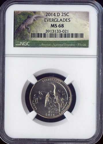 2014-D Everglades Quarter NGC MS68 Quality