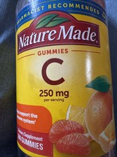 Nature Made Vitamin C Gummies 250 mg per Serving 200 Gummies