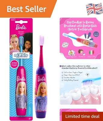 Barbie Kinder Elektrische Zahnbürste - Lustige weiche Borsten & lebendige Reinigungskraft!