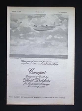 Original 1944 Advert Short Brothers Canopus Flying Boat