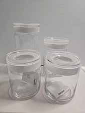 Guzzini Glass Storage Container Set Of 4.