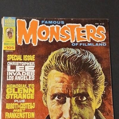 洋書 Famous Monsters of Filmland No. 105 Famous Monsters of Filmland Issue 105 March 1974 Special Edition