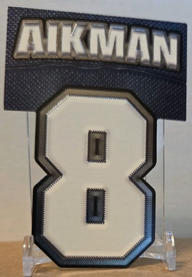 #ad Troy Aikman 1997 Pacific Crown Collection Big Number Die Cut #3 Dallas Cowboys $12.99