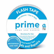 Prime Flashing Tape - Ideal for Waterproof Leak Repairs - Butyl Tape 10m Length