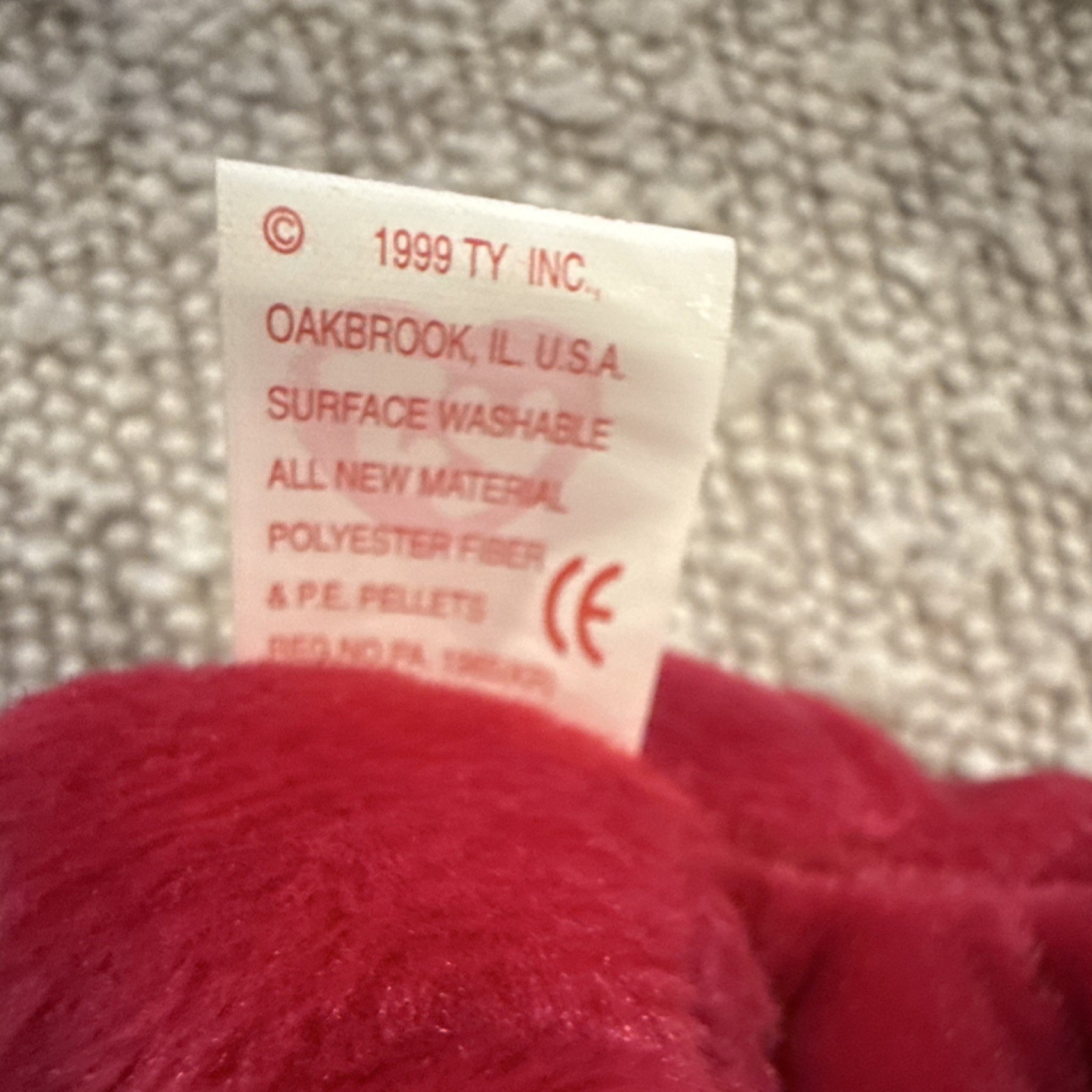 Ty Beanie Baby Valentino 1993 Valentina 1999 Retired Original Bears thumbnail 8