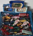 VINTAGE & LATER DIECAST TOY JOB LOT CORGI MATCHBOX & OTHERS CARS VANS etc